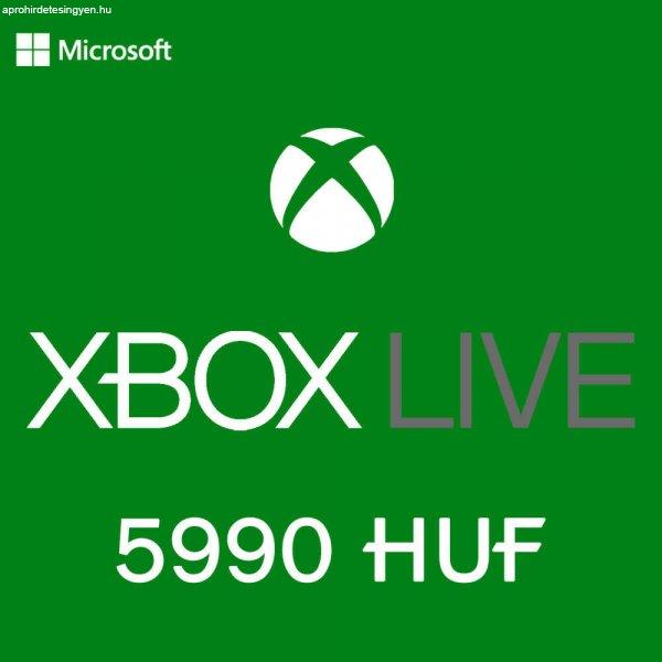 Xbox Live 5990 HUF (Digitális kulcs - Xbox One / Xbox Series X/S)
