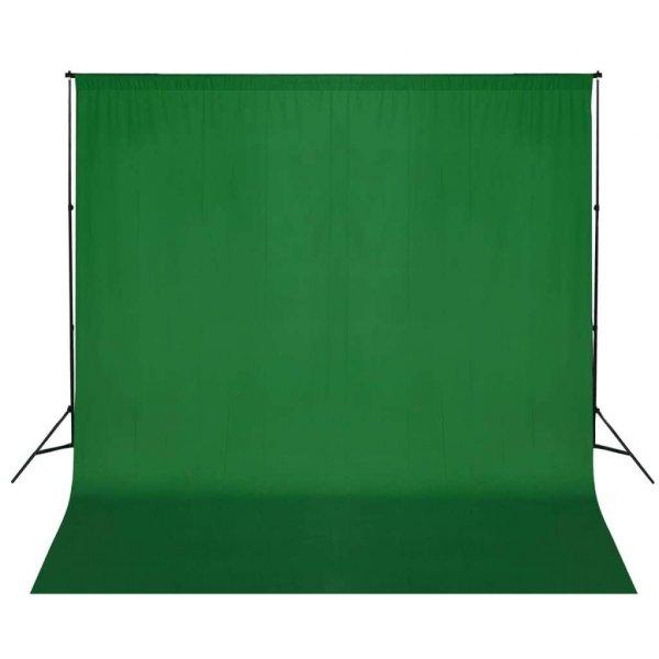 vidaXL zöld háttértartó állványrendszer 600 x 300 cm