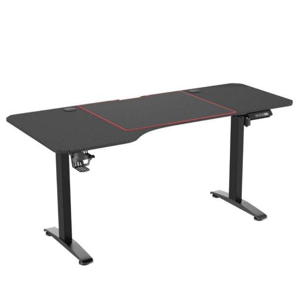 Techsend ED1675 Állítható magasságú gamer asztal - Fekete