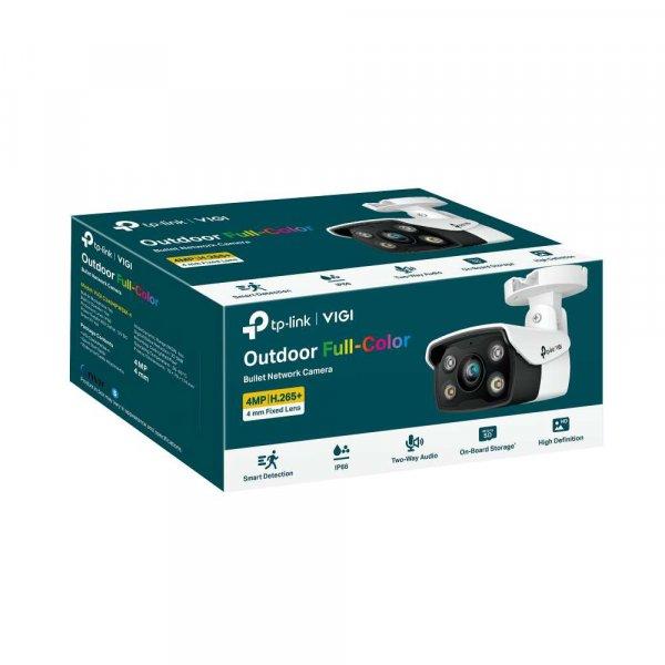 TP-Link VIGI C340, 6mm, 4MP, 30FPS, 2560x1440, Kül-/Beltéri, Nappali/Éjjeli
mód, Fehér hálózati kamera
