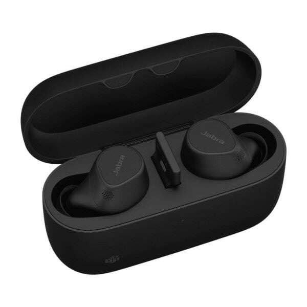 Jabra Evolve2 Buds USB-A MS sztereó Bluetooth headset fekete vezeték nélküli
töltővel (20797-999-989)