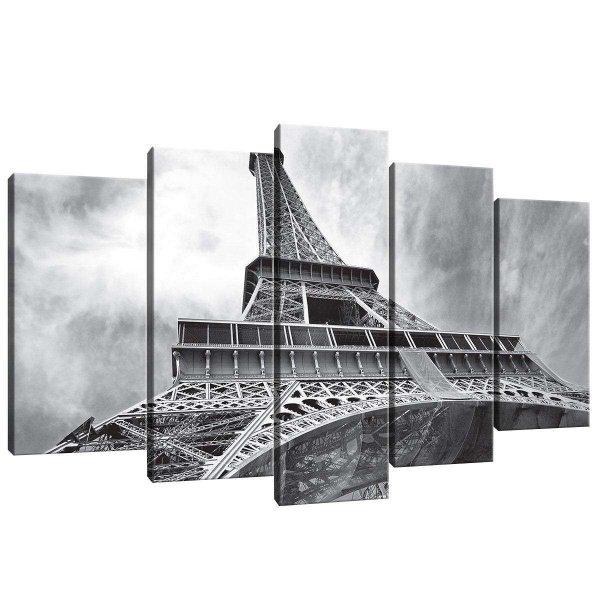 Vászonkép szett 5 darabos Eiffel Torony 4