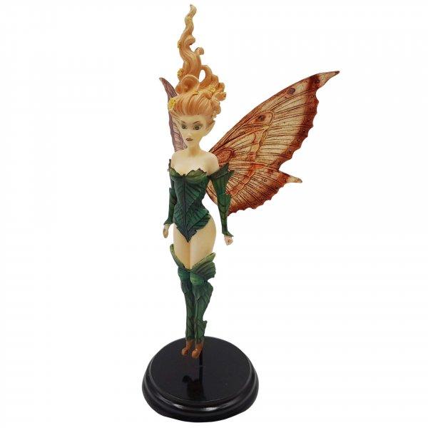 Dekoratív figura IdeallStore®, Tűztündér, gyanta, kézzel készített, 17
cm, zöld