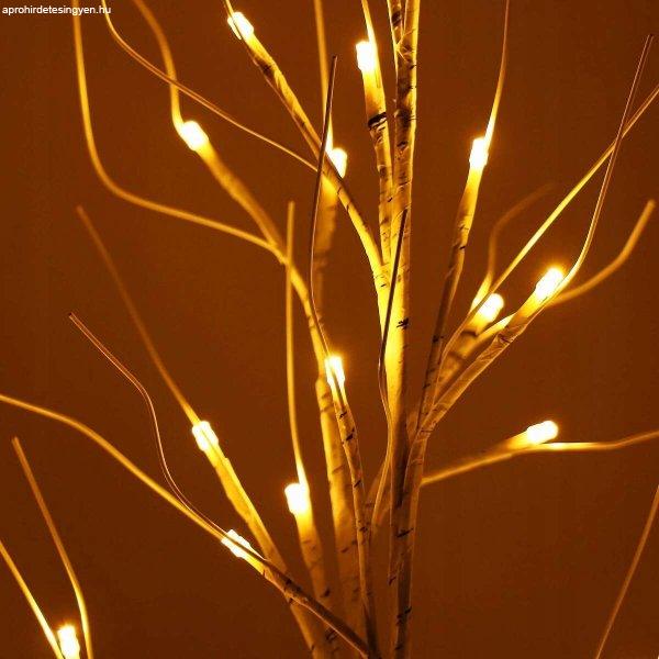 Dekoratív megvilágított karácsonyfa, beltéri/kültéri, magassága 210cm,
144 LED meleg fehér fénnyel