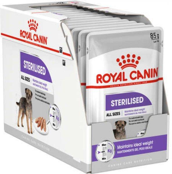 Royal Canin Sterilised - Nedves táp ivartalanított felnőtt kutyák részére
(48 x 85 g) 4.08 kg