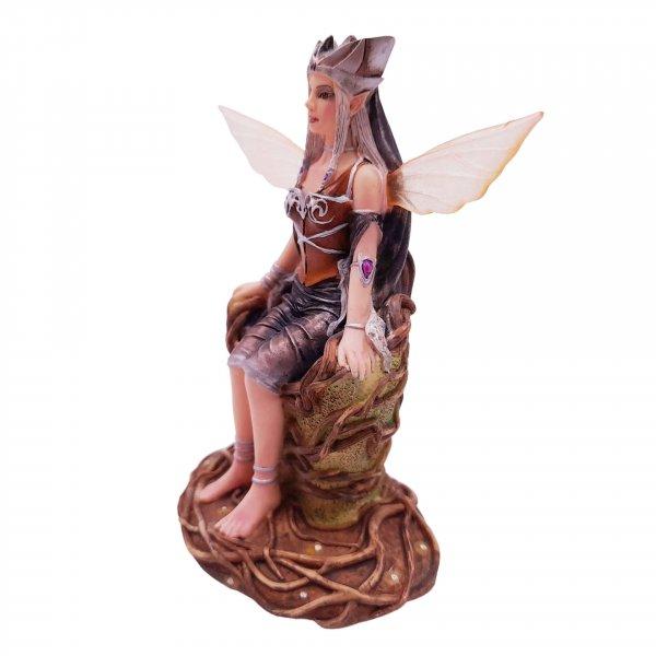 IdeallStore® dekoratív figura, Forest Queen, gyanta, kézzel készített, 12
cm, többszínű
