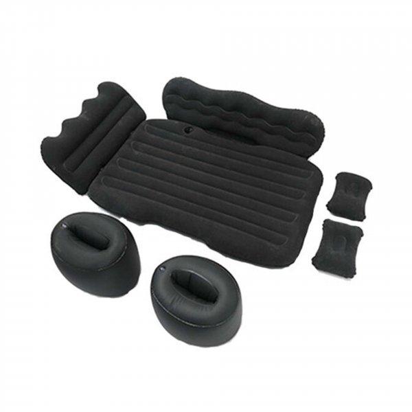 Techsuit - Felfújható légmatrac (CO-I1) - autós utazáshoz, párnákkal az
autó hátsó üléséhez, 130 x 85 cm - fekete szürke (KF239381)