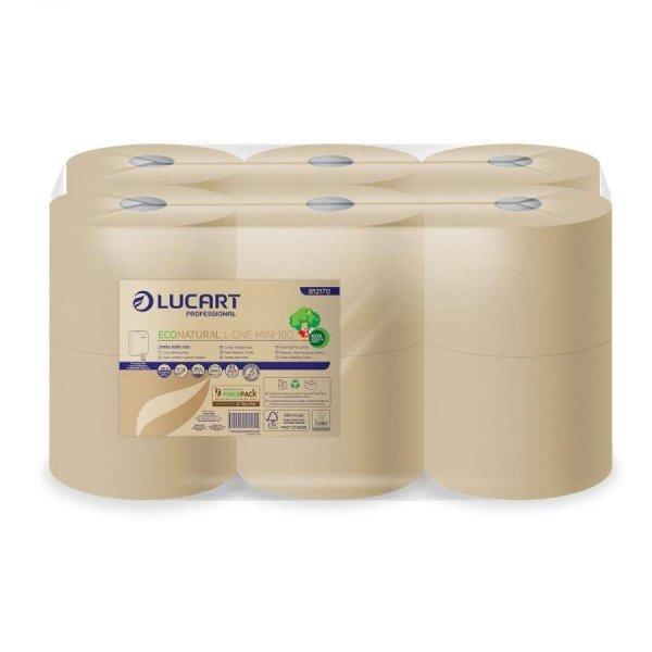 Lucart L-One Eco Natural 180m toalettpapír, 2réteg, belső/pont, laponkénti
adagolású