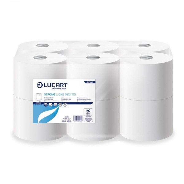 Lucart L-One Strong 180m toalettpapír, 2réteg, belső/pont laponkénti
adagolású