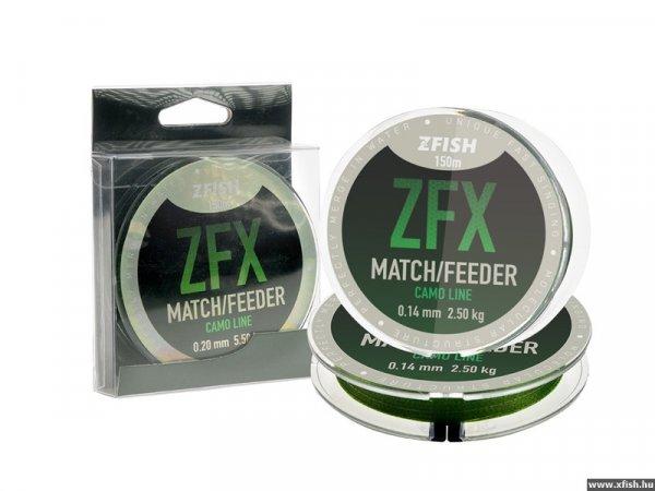 Zfish Camoline Match Feeder Fonott Zsinór 150m 0,14mm 2,5Kg
