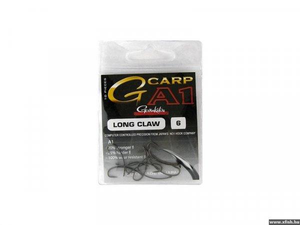 Gamakatsu G-Carp A1 Long Claw 4-es Horog Ns Black 10db/cs