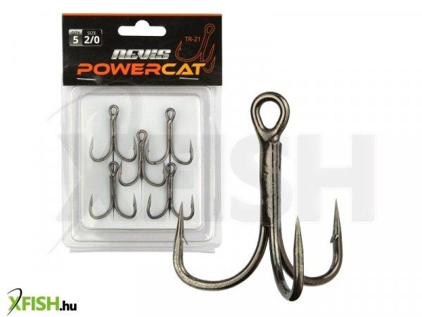 Nevis Powercat Treble Hook Tr-21 Hármashorog 4/0 5 db/csomag