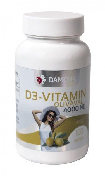 Damona d3 vitamin 4000NE olívával tabletta 100 db