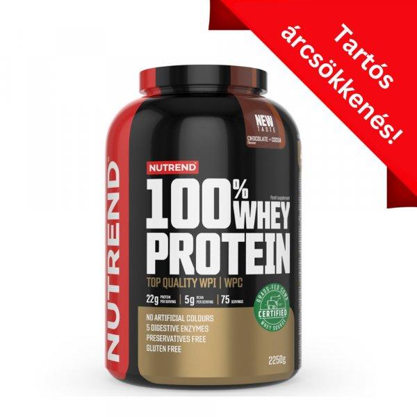 NUTREND 100% Whey Protein 2250g Chocolate+Cocoa