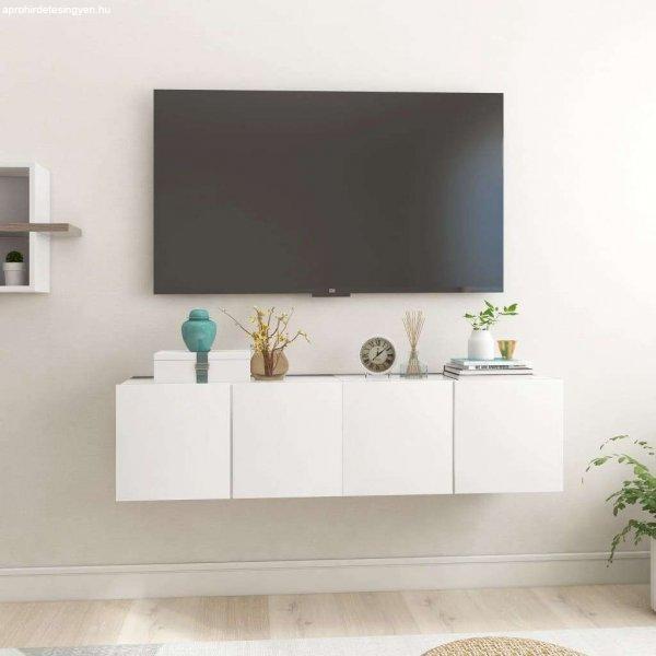 vidaXL 2 db fehér függő TV-szekrény 60 x 30 x 30 cm