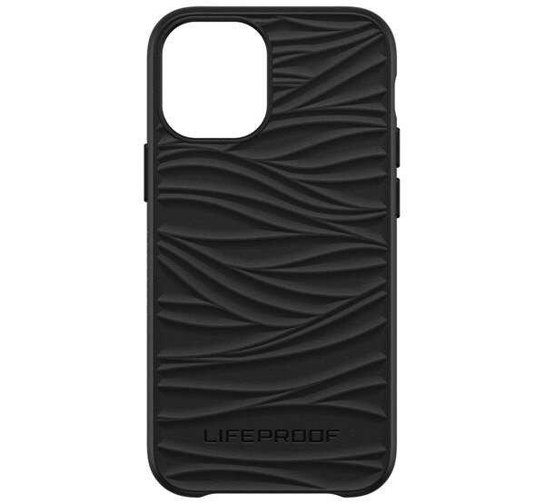 LIFEPROOF WAKE műanyag telefonvédő (szilikon belső, ütésálló, környezet
barát, hullám minta) FEKETE Apple iPhone 12 mini