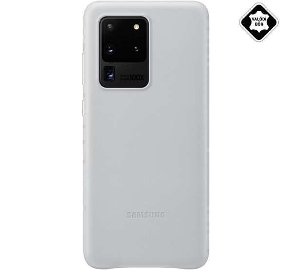 SAMSUNG műanyag telefonvédő (valódi bőr hátlap) VILÁGOSSZÜRKE Samsung
Galaxy S20 Ultra (SM-G988F), Samsung Galaxy S20 Ultra 5G (SM-G988B)