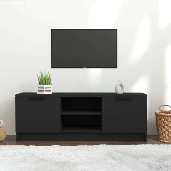 vidaXL fekete szerelt fa TV-szekrény 102 x 35 x 36,5 cm