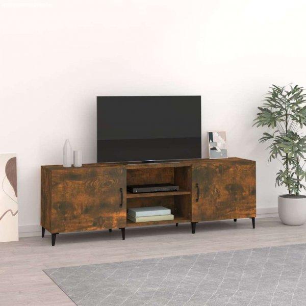 vidaXL füstös tölgyszínű műfa TV-szekrény 150x30x44,5 cm