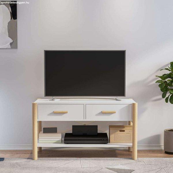 vidaXL fehér szerelt fa TV-szekrény 82x38x45 cm