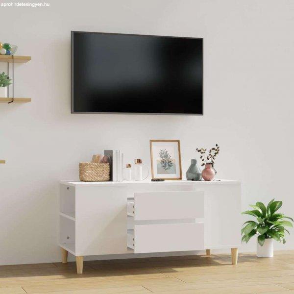 vidaXL fehér szerelt fa TV-szekrény 102x44,5x50 cm