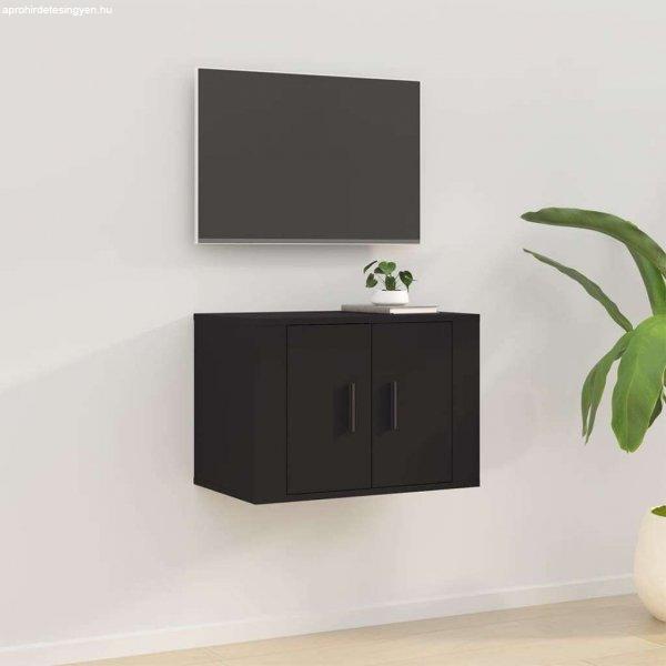vidaXL fekete fali TV-szekrény 57x34,5x40 cm