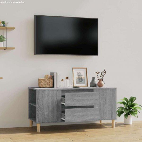 vidaXL szürke sonoma színű szerelt fa TV-szekrény 102x44,5x50 cm