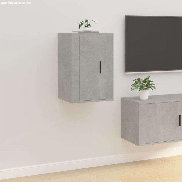 vidaXL betonszürke fali TV-szekrény 40x34,5x60 cm