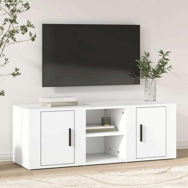 vidaXL fehér szerelt fa TV-szekrény 100x31,5x35 cm