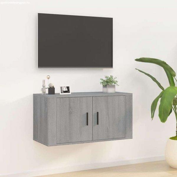 vidaXL szürke sonoma színű fali TV-szekrény 30,5 x 30 x 30 cm
