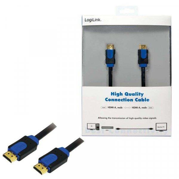 LogiLink CHB1110 HDMI kábel 10 M HDMI A-típus (Standard) Fekete, Kék