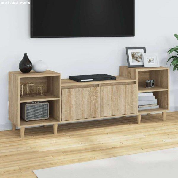 vidaXL sonoma tölgyszínű szerelt fa TV-szekrény 160x35x55 cm