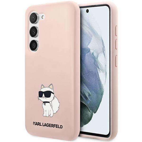 Karl Lagerfeld KLHCS23MSNCHBCP Samsung Galaxy S23+ S916 keménytokos
rózsaszín/rózsaszín szilikon Choupette