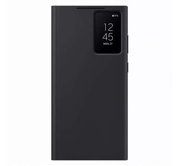 SAMSUNG tok álló (aktív FLIP, oldalra nyíló, Clear View Cover) FEKETE
Samsung Galaxy S23 Ultra (SM-S918)