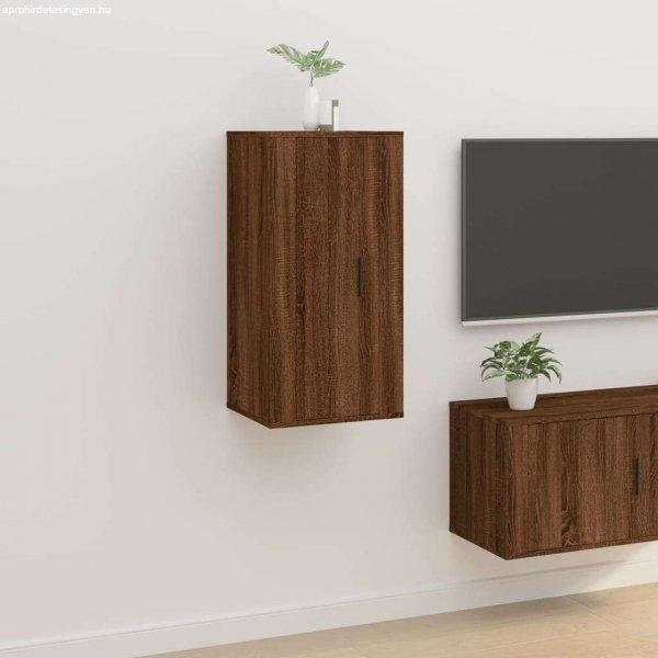 vidaXL barna tölgy színű fali TV-szekrény 40x34,5x80 cm