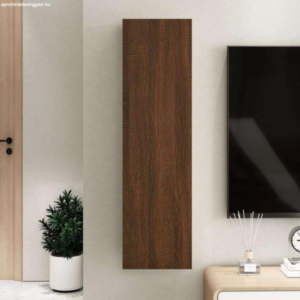 vidaXL barna tölgy falra szerelhető TV-szekrény 30,5x30x110 cm
