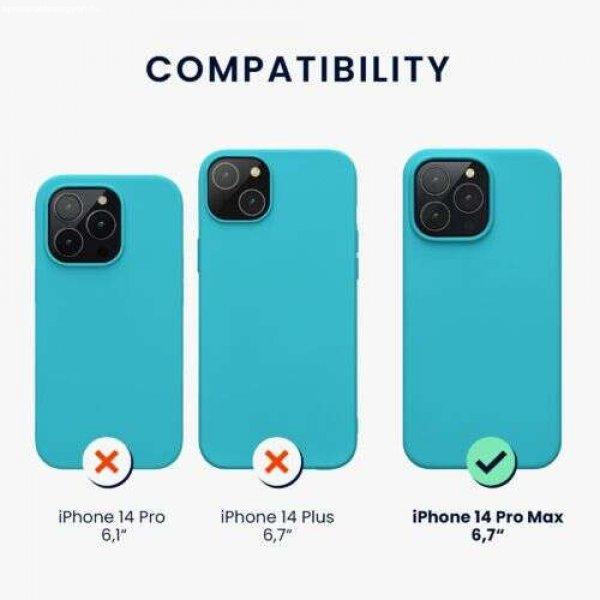 Kwmobile tok Apple iPhone 14 Pro Max telefonhoz, szilikon, kék, 59074.205