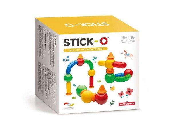 Stick-O mágneses építő alapkészlet - 10 darabos
