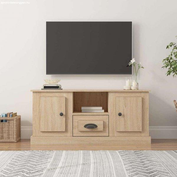 vidaXL sonoma-tölgyszínű szerelt fa fali TV-szekrény 100x35,5x45 cm
