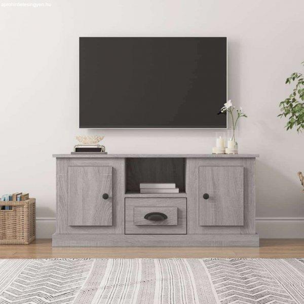 vidaXL szürke sonoma színű szerelt fa TV-szekrény 100x35,5x45 cm