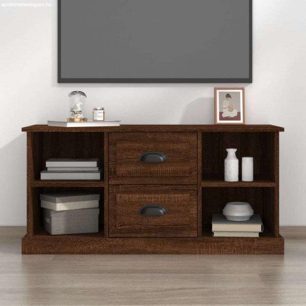 vidaXL barna tölgyszínű szerelt fa TV-szekrény 99,5x35,5x48 cm