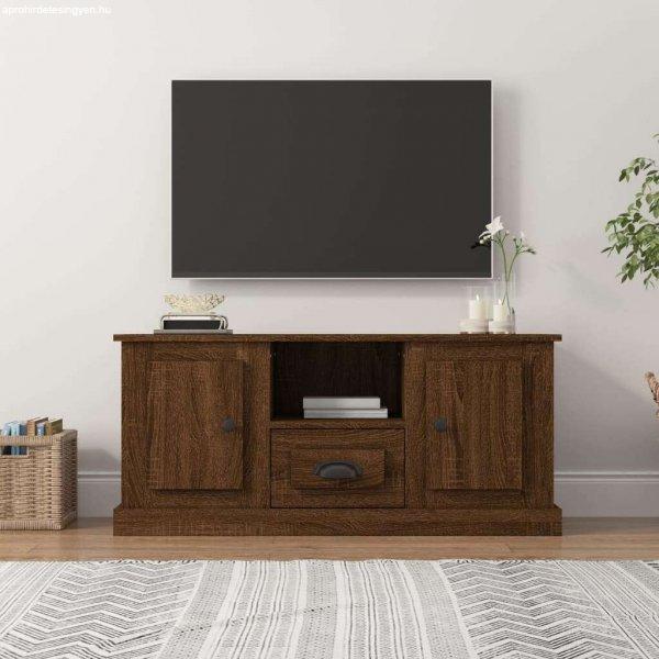 vidaXL barna tölgyszínű szerelt fa TV-szekrény 100x35,5x45 cm