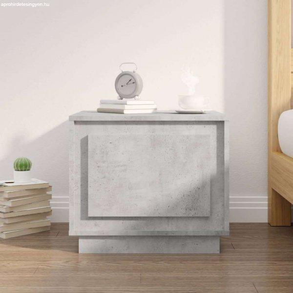 vidaXL betonszürke szerelt fa dohányzóasztal 51x50x44 cm