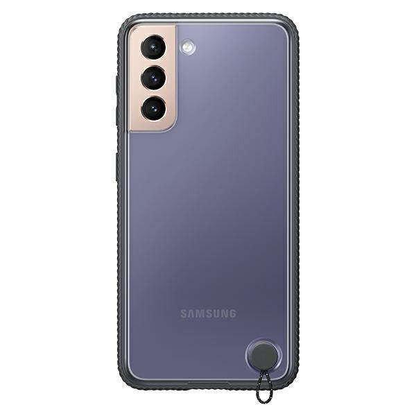 Tok Samsung EF-GG996CB S21+ G996 fekete átlátszó védőtok
