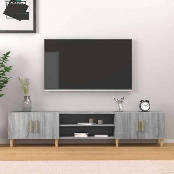 vidaXL szürke sonoma színű szerelt fa TV-szekrény 180 x 31,5 x 40 cm