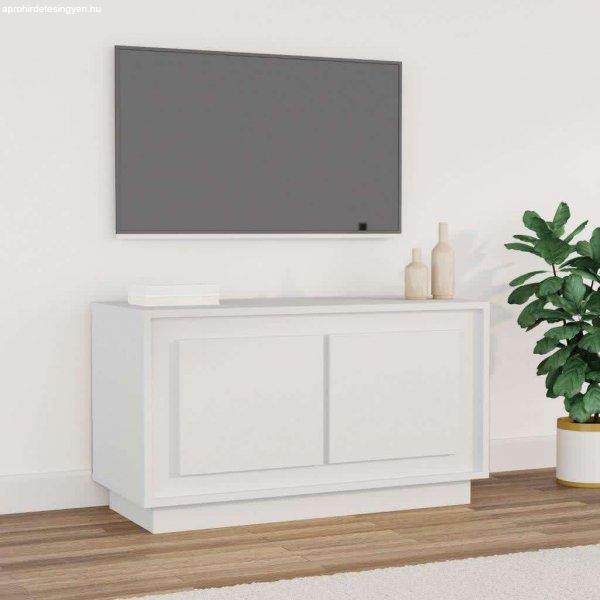 vidaXL fehér szerelt fa TV-szekrény 80x35x45 cm