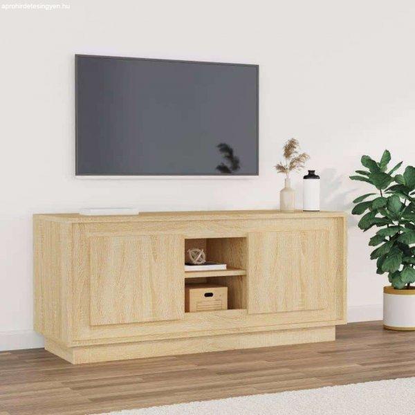 vidaXL sonoma tölgyszínű szerelt fa TV-szekrény 102x35x45 cm
