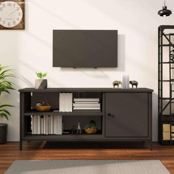 vidaXL fekete szerelt fa TV-szekrény 100x40x45 cm
