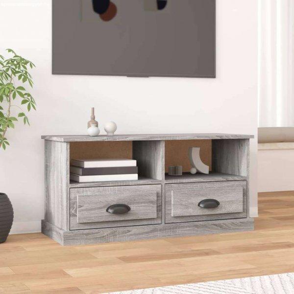 vidaXL szürke sonoma színű szerelt fa TV-szekrény 93x35,5x45 cm