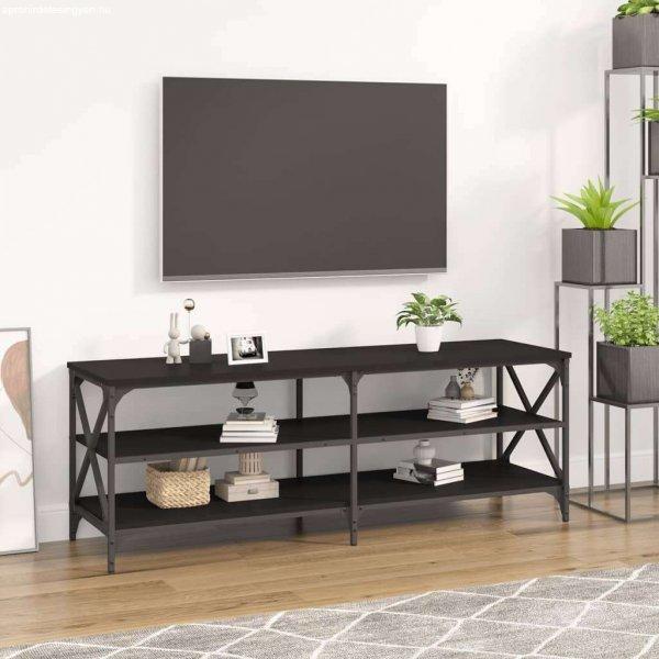 vidaXL fekete szerelt fa TV-szekrény 140 x 40 x 50 cm